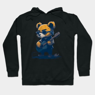 Bear Playing Guitar Hoodie